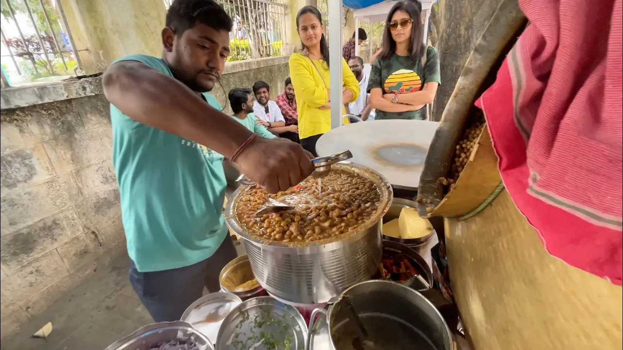 Very Rare Chole Kulche Stall in South India | Indian Street Food cover