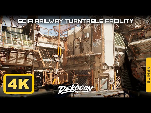 SciFi Railway Facility - Rust 5 (UE5) - 4K Version cover