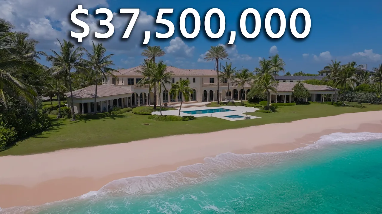 INSIDE a $37,500,000 Oceanfront Mansion with 300ft of Atlantic Ocean Views | Stuart, FL