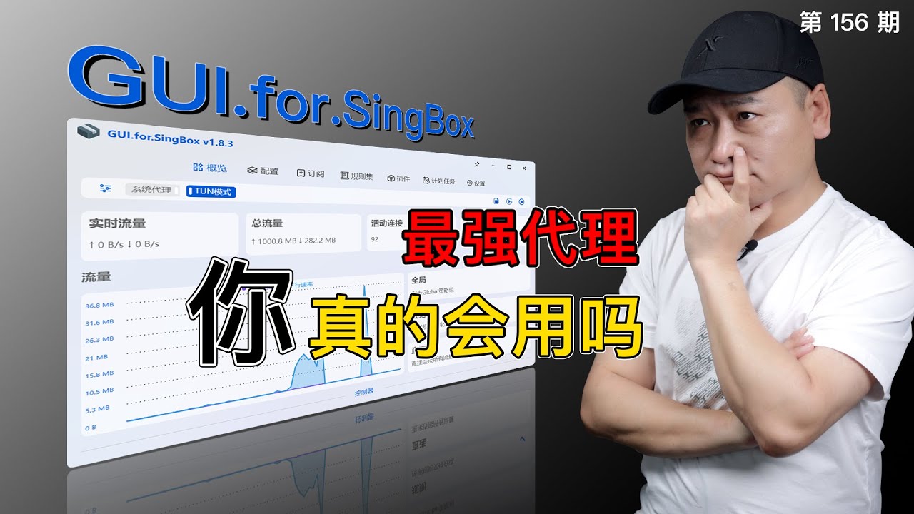 最强代理软件！GUI.For.SingBox详细使用教程，规则配置、节点转换不求人！TUN，策略组、分流规则集、路由规则、节点整理最新保姆级教程！（关联翻墙客户端/ 2024/SingBox内核）