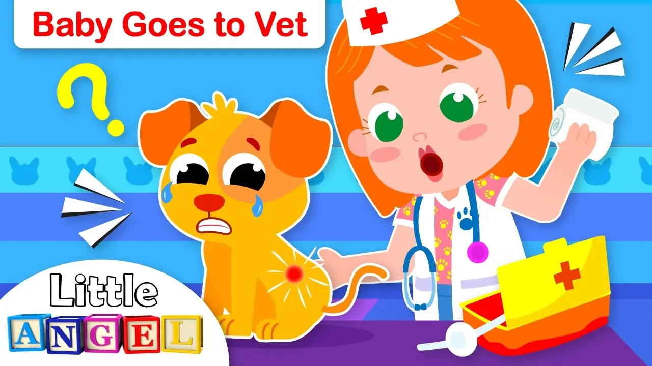 Baby Goes to the Vet | Taking Care of Pets | Animal Kids Songs & Nursery Rhymes by Little Angel