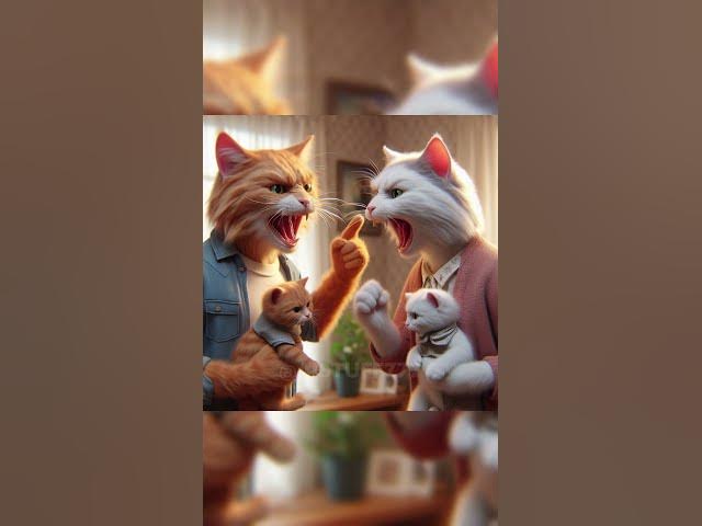 Endless Fight of Cat Couple...💔 | Cat story 🐱 #cat #cute #aicat cover