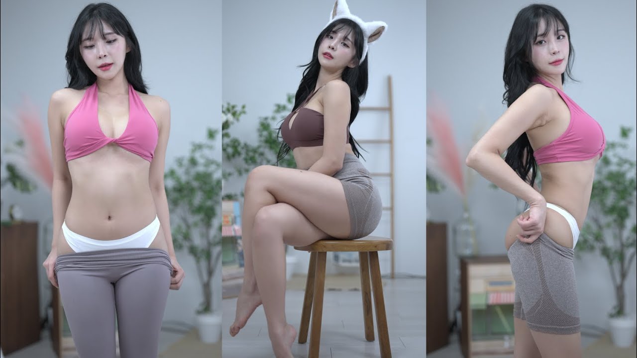 [4K 세로 룩북]사막여우 꽃빵🦊너희들의 3분을 빼앗으러 왔지/Korean Girl Leggings LookBook cover