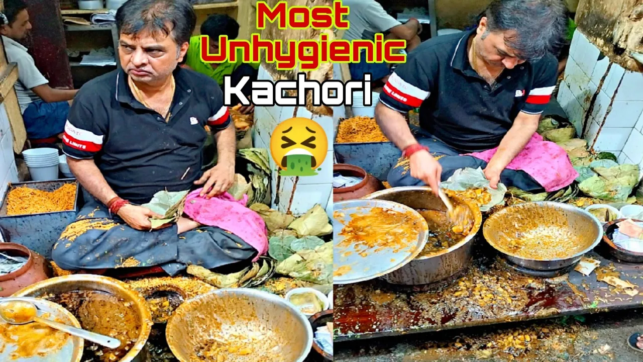 Most Unhygienic 🤮 Lali Chhangani Club Kachori Kolkata | Indian Street Food | Kolkata Street Food cover