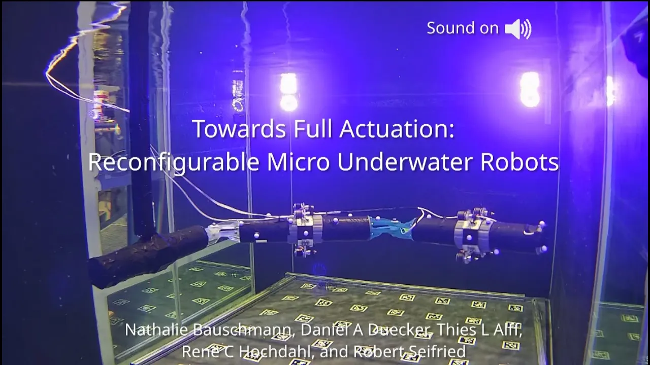 Towards Full Actuation: Reconfigurable Micro Underwater Robots