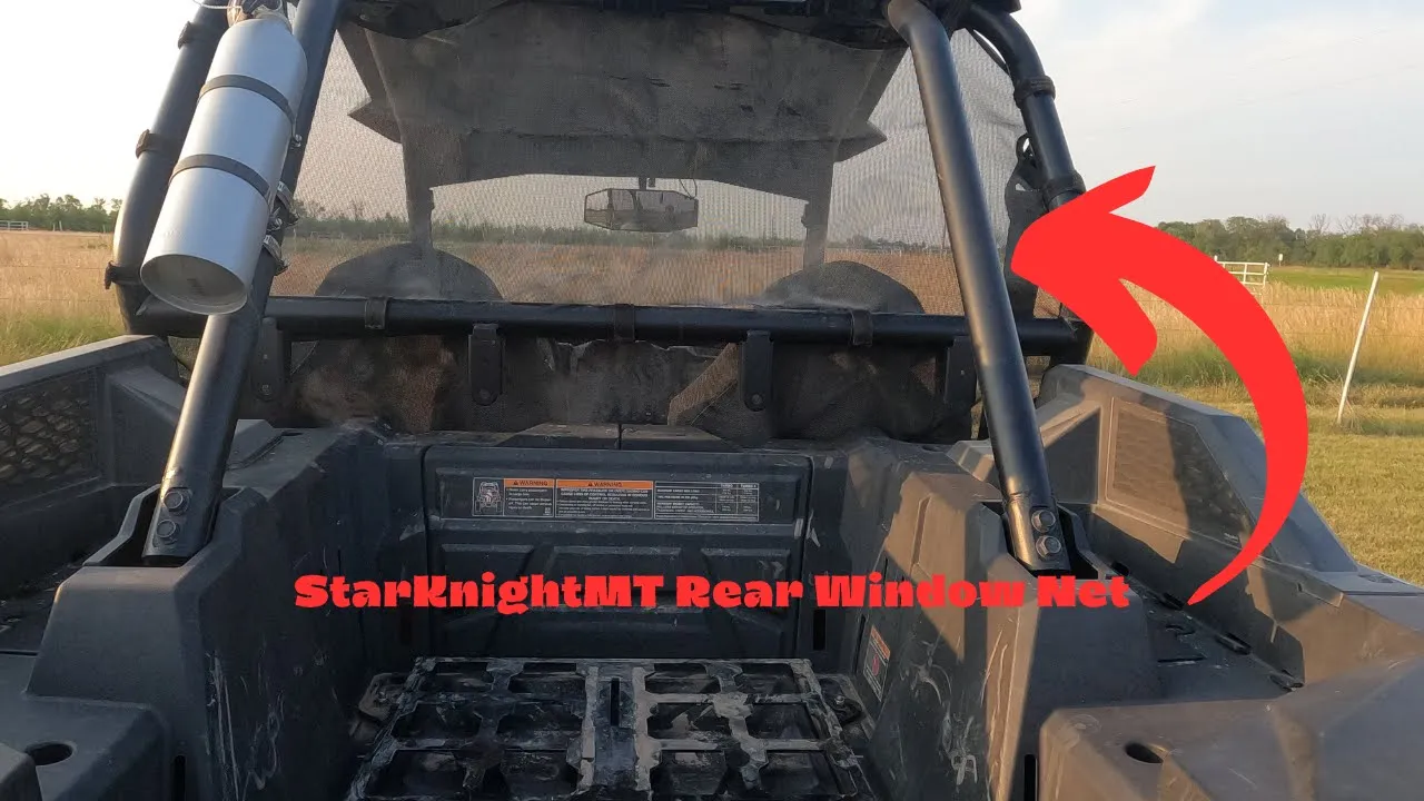 StarKnightMT Rear Window Net | Install, Test, and Review | Polaris rzr xp 1000 cover