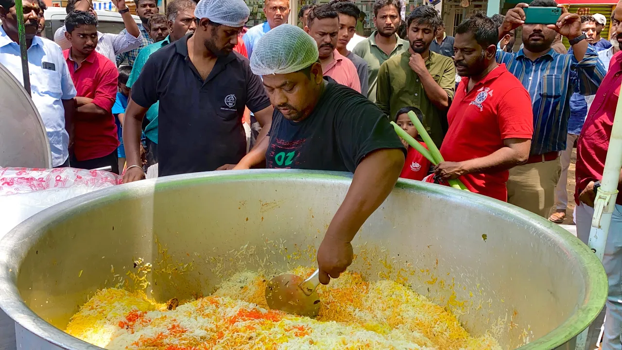 Gundu Bhai Hyderabad Biryani Making in Madurai |#madurai #muslim cover