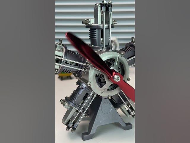 Five cylinder star engine#model #toys #diy cover