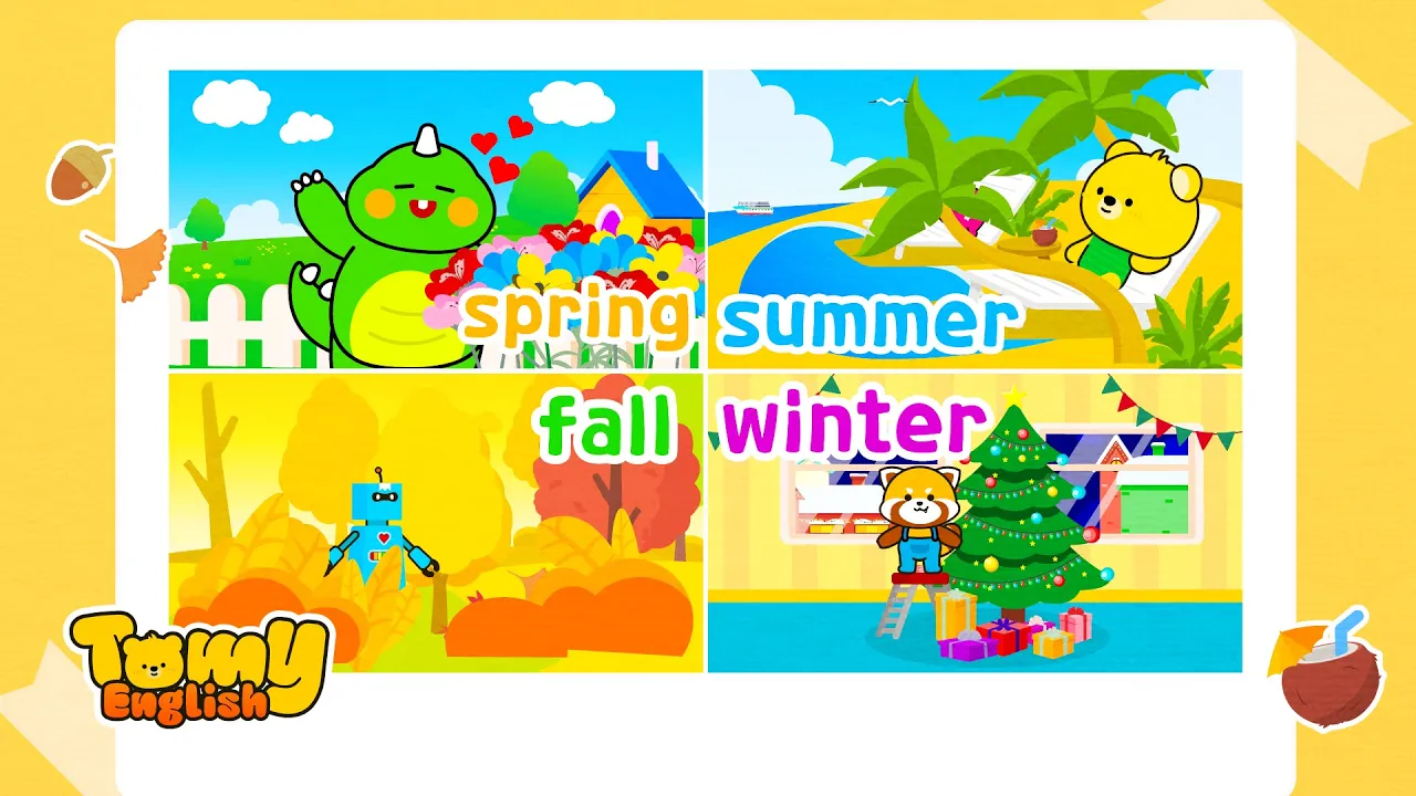 Which Season Do you like? | Seasons Song | 어린이 계절 영어동요 | 사계절 영어노래 | Spring Summer Fall Winter | 코코팡