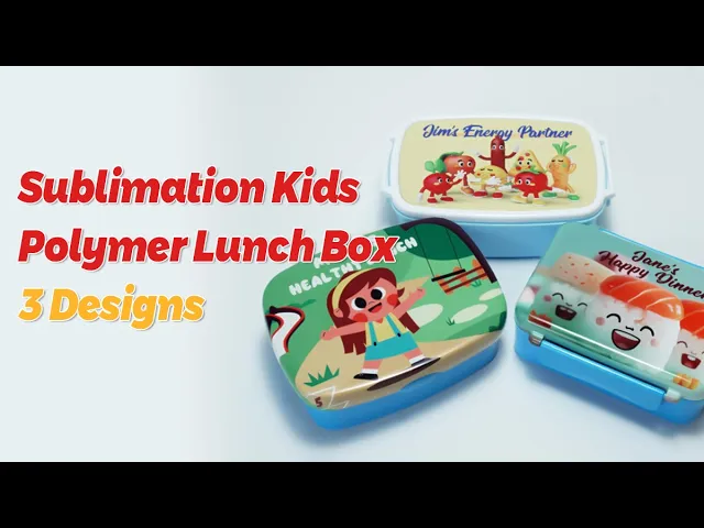 SUBLIMATION KIDS POLYMER LUNCH BOX