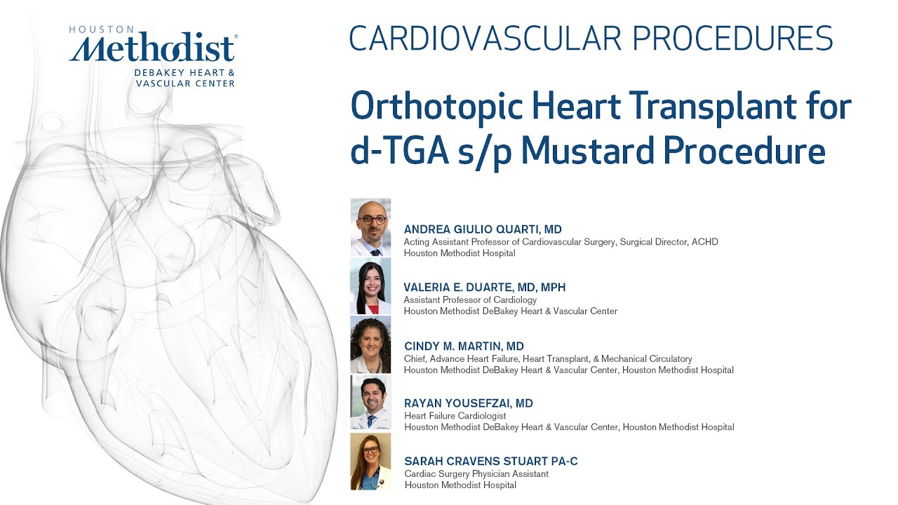 OHT Post Mustard Procedure (Drs. A Quarti, V. Duarte, C. Martin, R Yousefzai, S. Cravens)