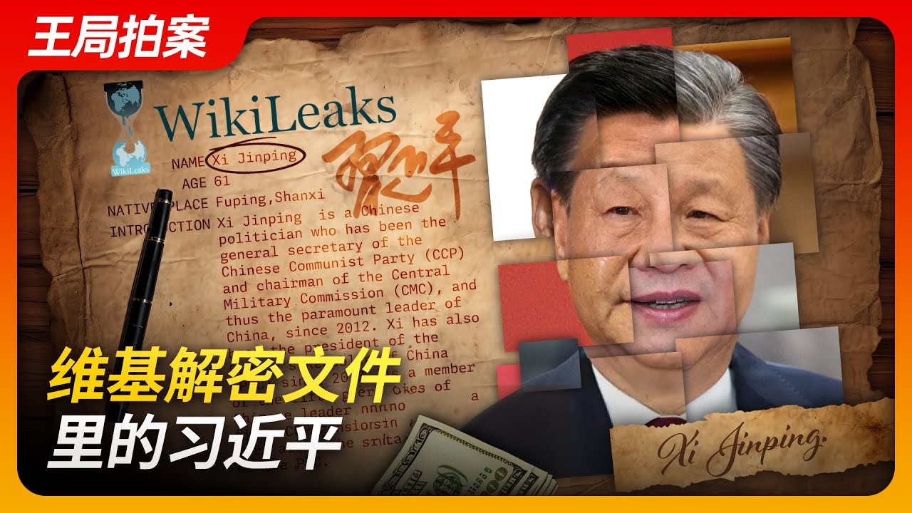 维基解密文件里的习近平｜阿桑奇｜李克强｜李源潮｜新疆｜西藏｜314事件｜75事件｜王局拍案20240703