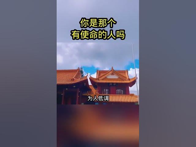 你是那个有使命的人吗#修行 #禅悟人生 #人生是一场修行